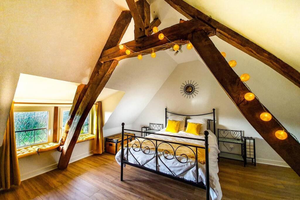 Maison normande au bord de Seine, Le Verger de Pacôme Anneville-Ambourville Exterior foto