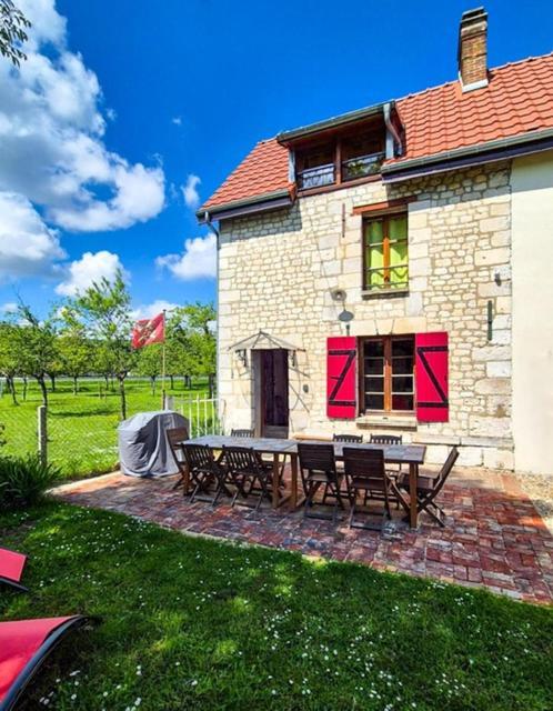 Maison normande au bord de Seine, Le Verger de Pacôme Anneville-Ambourville Exterior foto